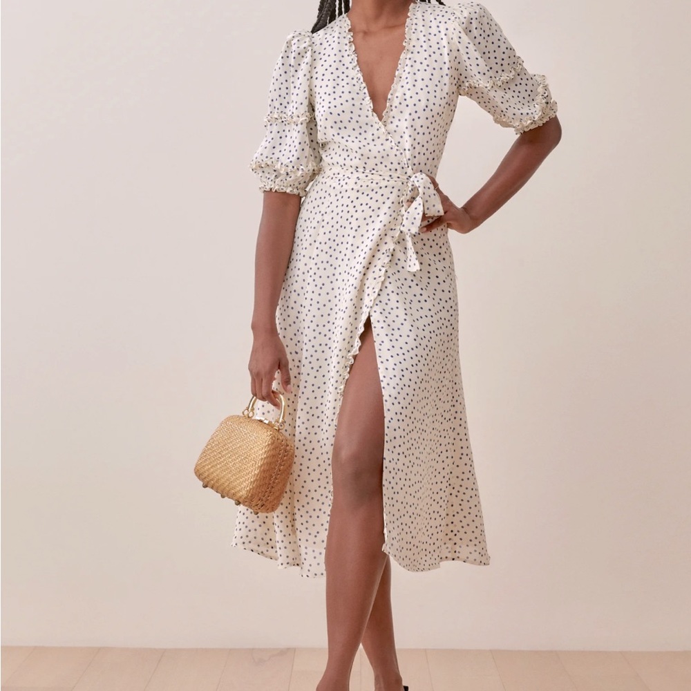 NWT Reformation Tanna wrap dress